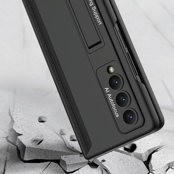 For Samsung Galaxy Z Fold4 5G Foldable Magnetic Hinged Case Black Cases Covers & Skins