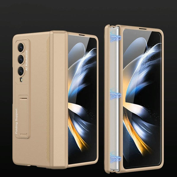 For Samsung Galaxy Z Fold4 5G Foldable Magnetic Hinged Case Black Cases Covers & Skins