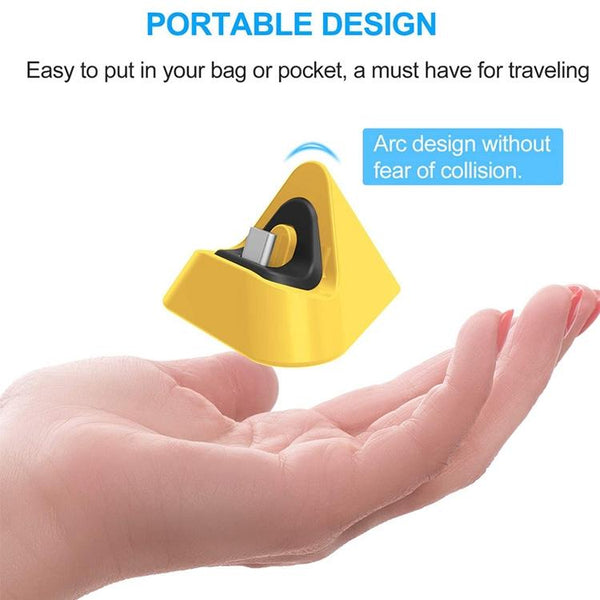 2 Pack Triangle Charger For Nintendo Switch / Lite Yellow Chargers & Charging Docks