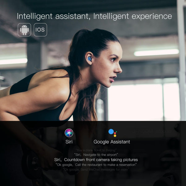 2 In 1 True Wireless With Bluetooth 5.0 And Power Bank Black Earbuds