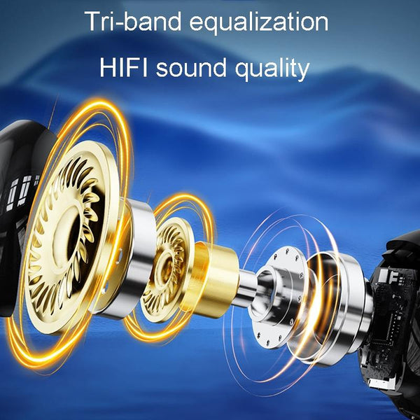 Wireless Clip On Bluetooth Earphone For Sports And Gaming Black Earbuds