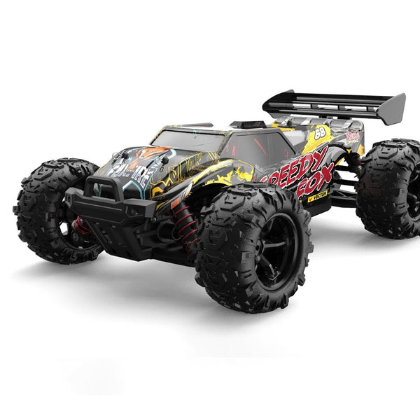 High Speed 4Wd Rc Car 1 18 Scale Black / Yellow Rc Model Vehicles