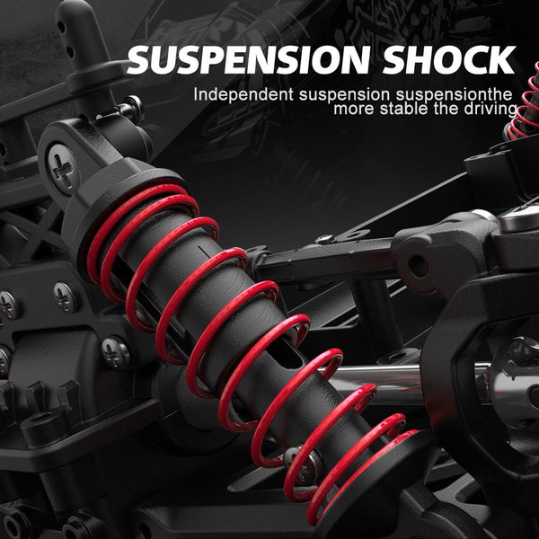 High Speed 4Wd Rc Car 1 18 Scale Black / Yellow Rc Model Vehicles