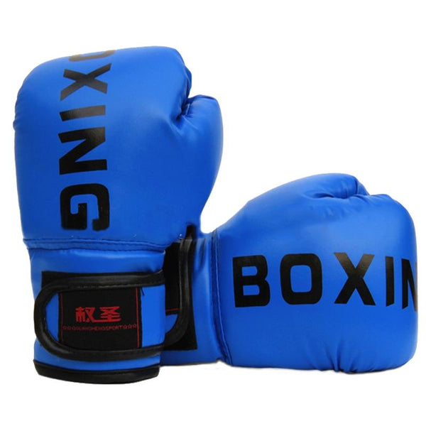 Junior Boxing Training Gloves For Sanda Fighting Letter Pattern Red Gloves Boxing