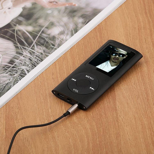 1.8 Inch Metal Mp4 Player + 16G Tf Card Earphone Cable Black With Card+Earphone+Cable Ipods & Mp3 Players