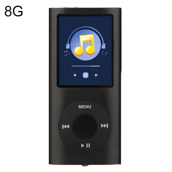 1.8 Inch Metal Mp4 Player + 16G Tf Card Earphone Cable Black With Card+Earphone+Cable Ipods & Mp3 Players