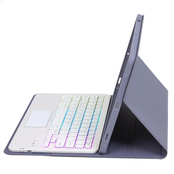 Bluetooth Keyboard Leather Tablet Case For Ipad 10.2 / 10.5 Air 2019 With Touch Pad & Backlight Sky Cases Covers Keyboard Folios