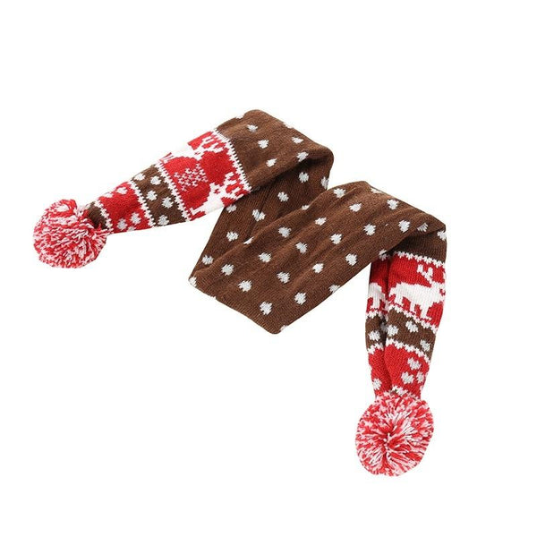 Christmas Pet Scarf Autumn And Winter Warm Elk Dog Size M Brown Dog Clothing & Shoes