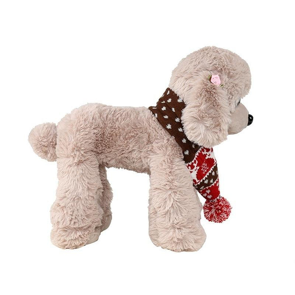 Christmas Pet Scarf Autumn And Winter Warm Elk Dog Size M Brown Dog Clothing & Shoes