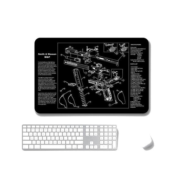 2 Pack Non Slip Gaming Mouse Pad 3Mm Thick Sps 1911 Mouse Pads & Wrist Rests