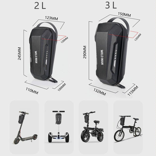 Convenient Folding Bike Front Bag Durable Eva Shell Quick Release Gd9x Plus 3L Gym Bags