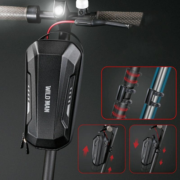 Convenient Folding Bike Front Bag Durable Eva Shell Quick Release Gd9x Plus 3L Gym Bags