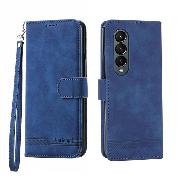 For Samsung Galaxy Z Fold4 5G Premium Leather Tpu Case Green Cases Covers & Skins