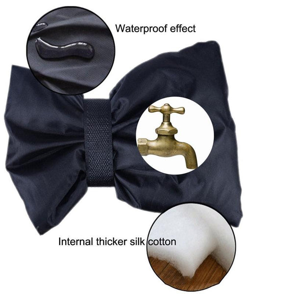 Outdoor Faucet Frost Cover Oxford Cloth Rope Model Black Other Watering Equipment
