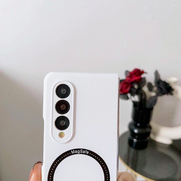 For Samsung Galaxy Z Fold4 5G Magnetic Skin Case Magsafe White Cases Covers & Skins