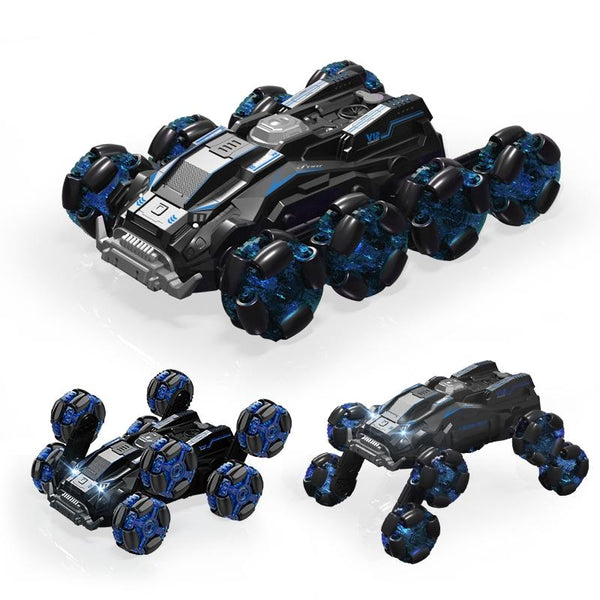Stunt Drift Remote Control Car Dual Eight Wheels Blue Rc Model Vehicles