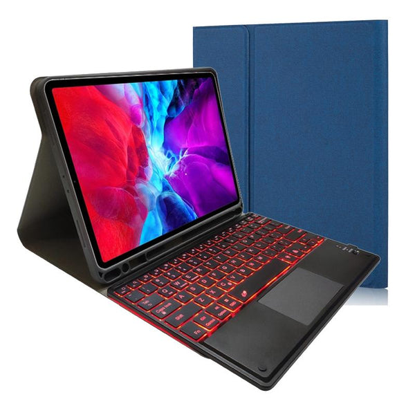 Bluetooth Keyboard Tablet Case For Ipad Pro 11 Detachable Touch Leather Holder Pen Slot Black Keyboards