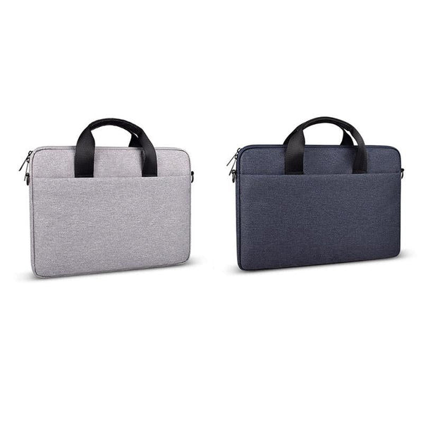14.1 15.4 Inch Portable Laptop Bag With Single Shoulder Strap Grey Laptop Cases & Bags