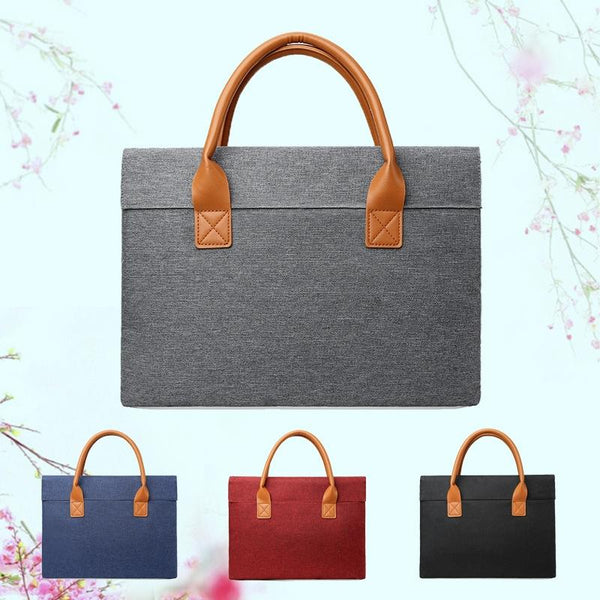 Lightweight Oxford Cloth Laptop Bag With Pu Handle Portable Red 14 Inch Laptop Cases & Bags