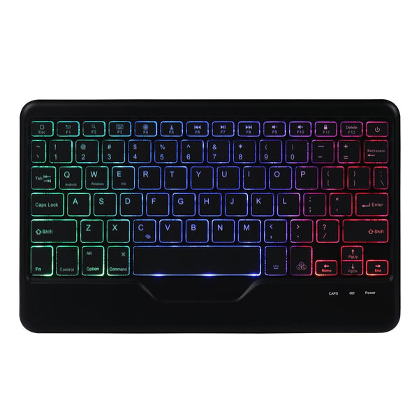 10.2 / 10.5 Inch Bluetooth Keyboard Tablet Case With Triangle Holder & Pen Slot Black Diamond Pattern Laptop Cases & Bags