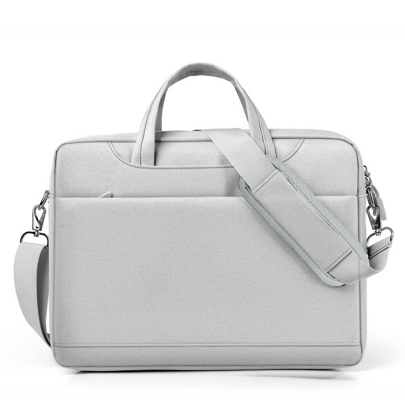 Thickened Airbag Laptop Messenger Bag Fits 15.6 16.1 Inches Light Gray Laptop Cases & Bags