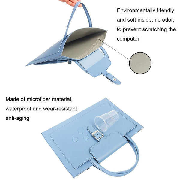 14 Inch Waterproof Laptop Bag With Power Pack Portable And Durable Light Grey Laptop Cases & Bags