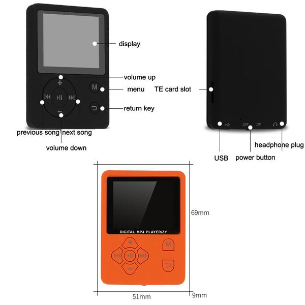 Lossless Mp4 Player With Synchronized Lyrics Round Button White Ipods & Mp3 Players