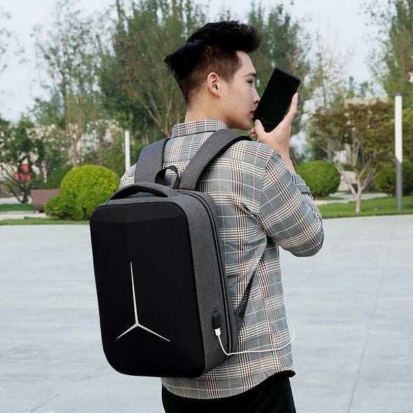 Waterproof Business Laptop Backpack With Usb Port Multifunctional Black 17 Inch Laptop Cases & Bags