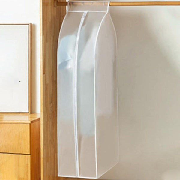 Waterproof Hanging Storage Bag For Dustproof Organization White Garment Bags
