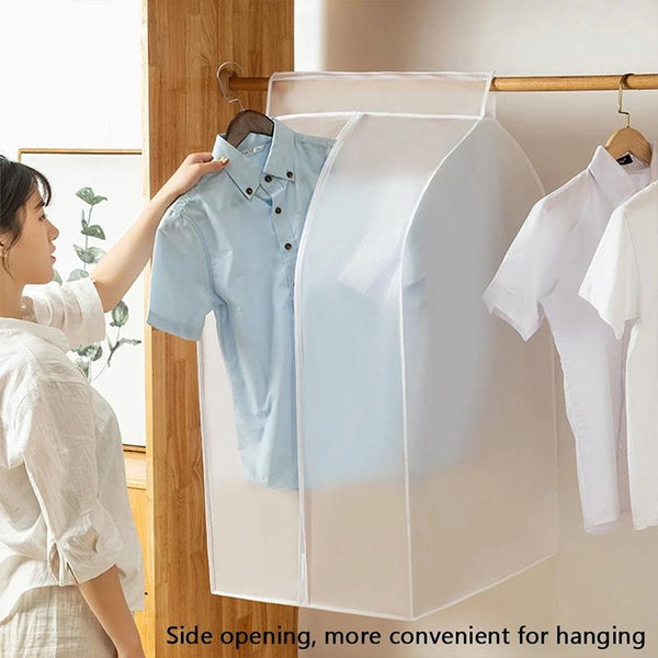 Waterproof Hanging Storage Bag For Dustproof Organization White Garment Bags
