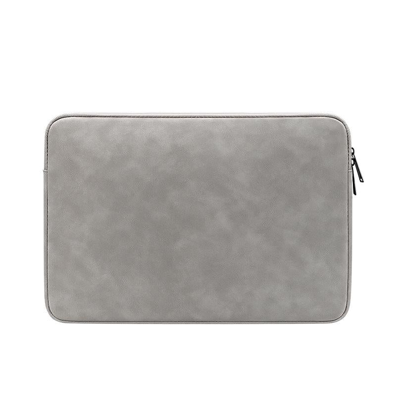 Lightweight Waterproof Lambskin Laptop Sleeve Fits 14.1 15.4 Inches Gray Laptop Cases & Bags