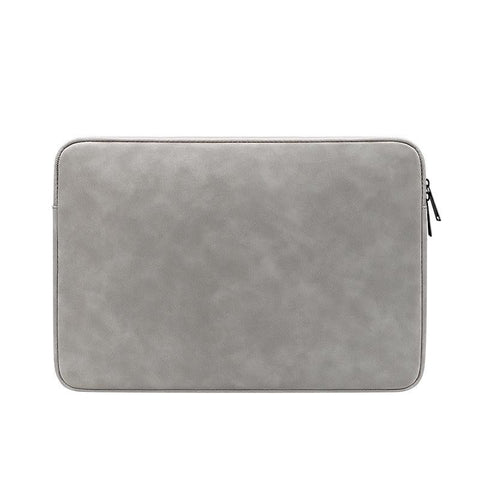 Lightweight Waterproof Lambskin Laptop Sleeve Fits 14.1 15.4 Inches Gray Laptop Cases & Bags