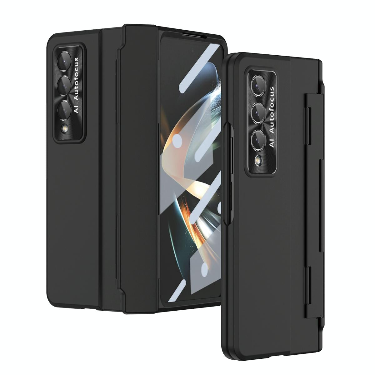 For Samsung Galaxy Z Fold4 5G Full Coverage Hinge Phone Case Black Cases Covers & Skins