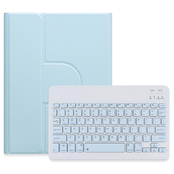 360 Degree Rotatable Bluetooth Keyboard Leather Case Square Button Mint Green For Ipad Air 2022 / Pro 11 2021 Cases Covers Keyboard Folios