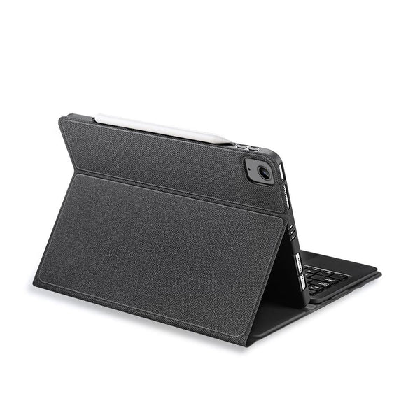 Parallel Leather Case With Bluetooth Keyboard & Touchpad For Ipad Air / Pro 11 Black Laptop Cases & Bags