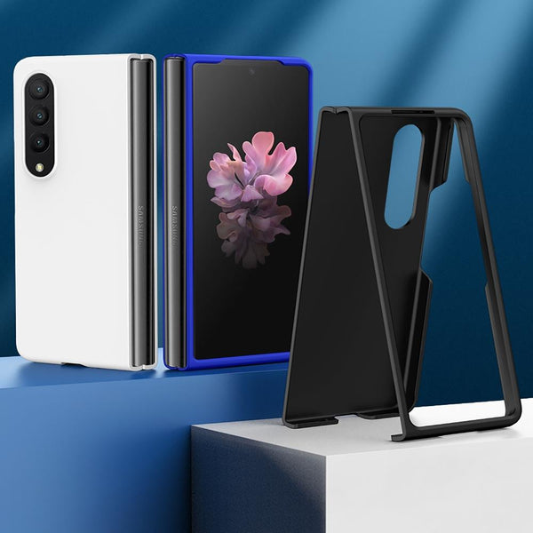 For Samsung Galaxy Z Fold4 5G Smooth Skin Phone Case With Big Hole Fuel Injection Black Cases Covers & Skins