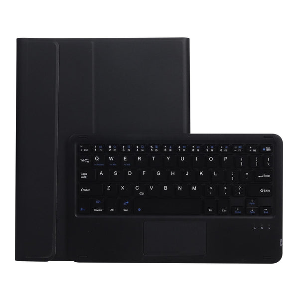 Bluetooth Keyboard Leather Case For Ipad Pro 10.5 With Touch Control Lambskin Texture Compatible 10.2 2021 & 2020 2019 / Air 3 Black Keyboards