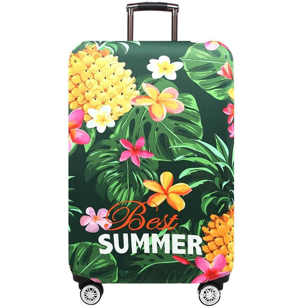 Stretchy Luggage Dust Cover Durable & Protective Size Tropical Pineapple M Other Luggage