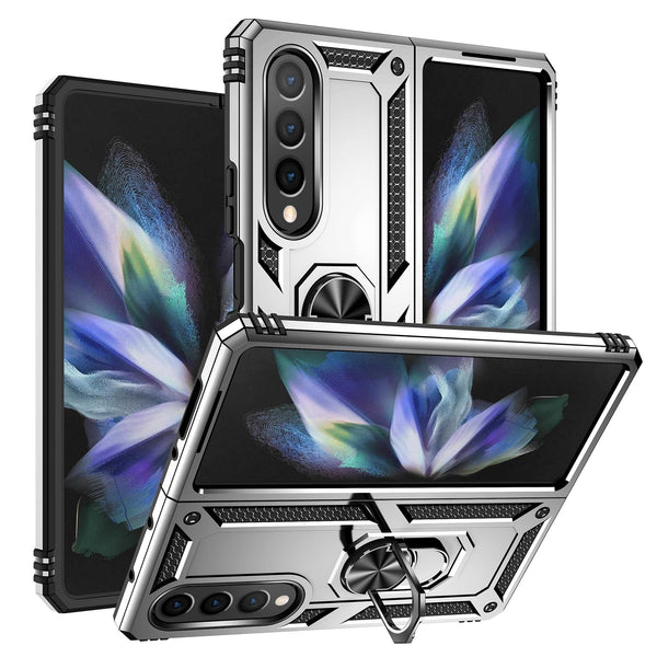 Tpu Pc Shockproof Phone Case Samsung Galaxy Z Fold4 5G Silver Other Mobile Accessories