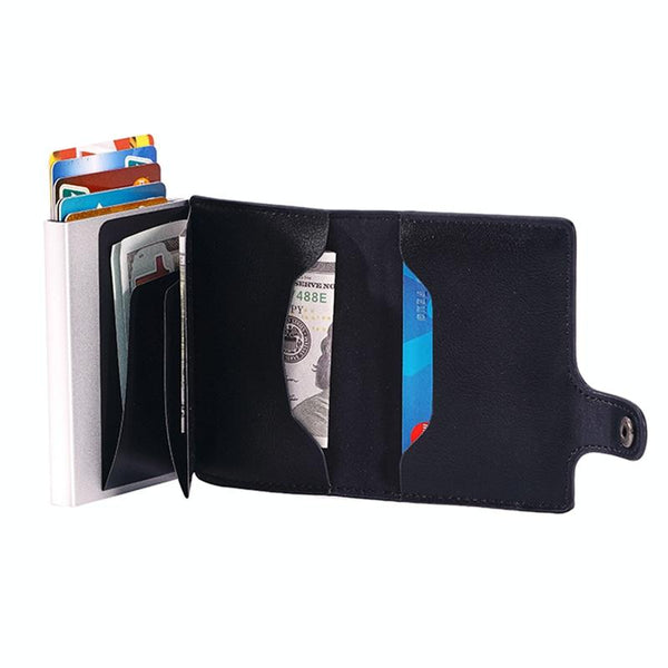 Crazy Horse Pu Card Bag Anti Magnetic Fy2405 Id & Document Holders