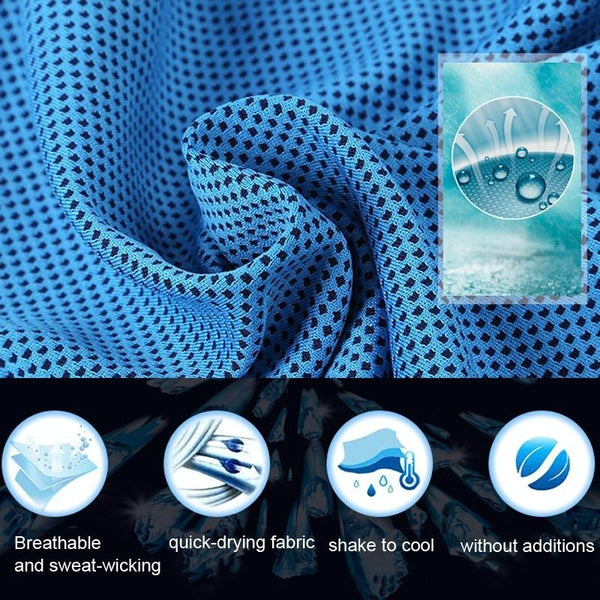 Chill Towel For Summer Workouts Sky Blue Gym Towels