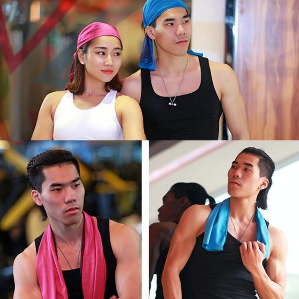 Chill Towel For Summer Workouts Sky Blue Gym Towels