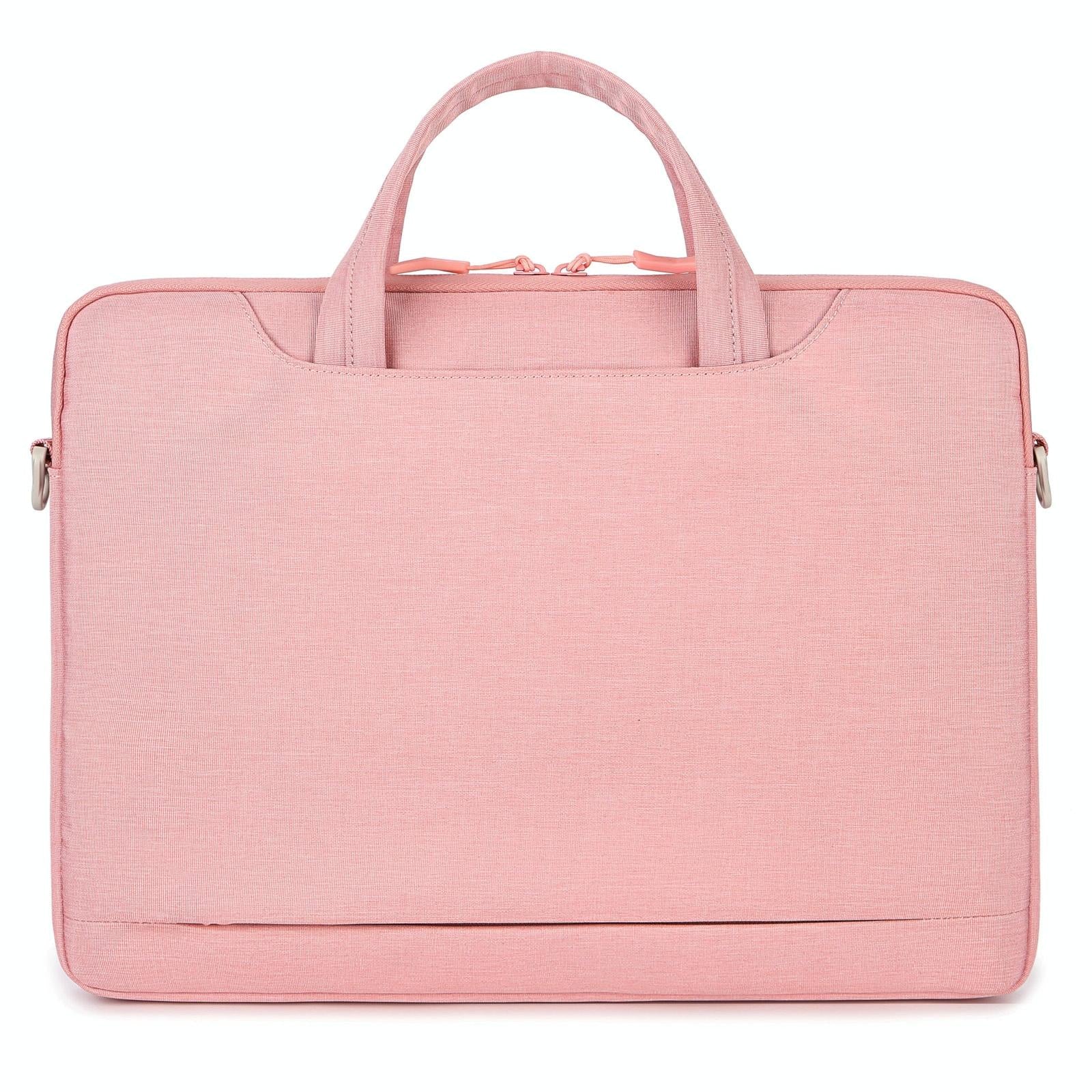 Versatile Laptop Shoulder Bag Single Strap Pink Bags