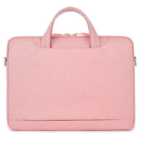 Versatile Laptop Shoulder Bag Single Strap Pink Bags