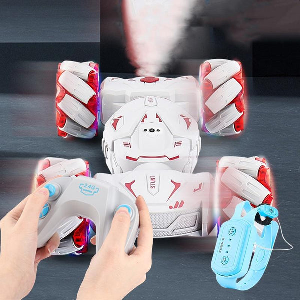 2.4G Dual Rc Torsion Stunt Car With Remote Control Red Rc Model Vehicles