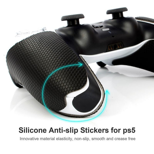 Anti Slip Protective Sticker For Sony Ps5 Game Handle Black Video Game Decals Stickers