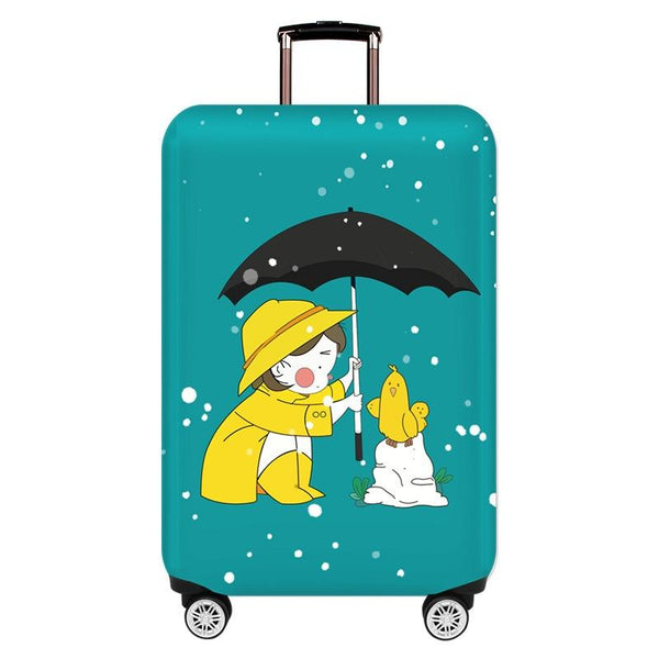 Medium Elastic Dustproof Luggage Cover Durable & Protective Love Girl Other Luggage