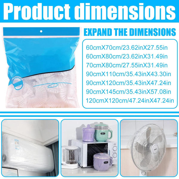 10 Pack Disposable Dust Covers For Electric Cooker And Oven 120X120cm White 70X80cm Storage Bags