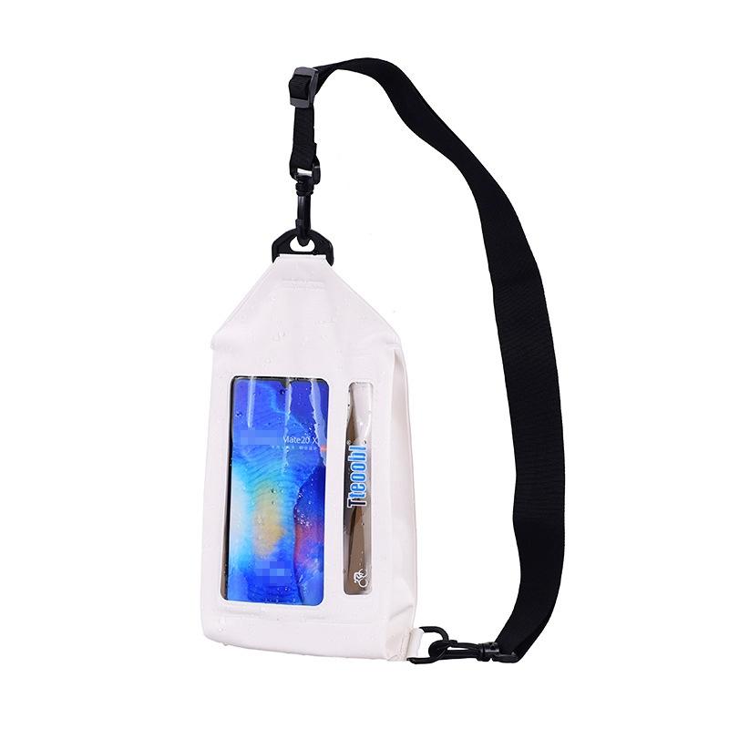 Waterproof Crossbody Phone Bag Tteoobl Touch Screen Chest Paste Model White Other Mobile Accessories