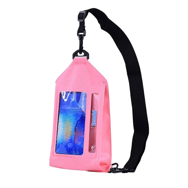 Waterproof Crossbody Phone Bag Tteoobl Touch Screen Chest Paste Model White Other Mobile Accessories